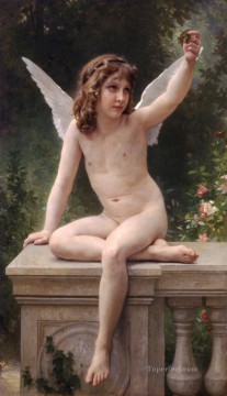 Nude Painting - Le captif angel William Adolphe Bouguereau nude